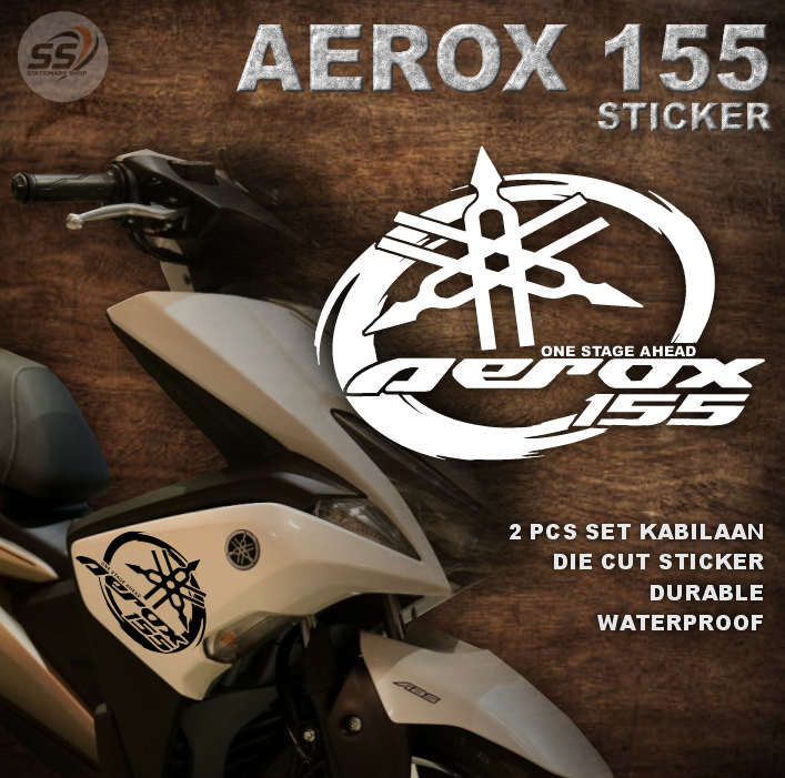 Aerox 155 Sticker 2 Pcs Left And Right Aerox Decals Fit For V1