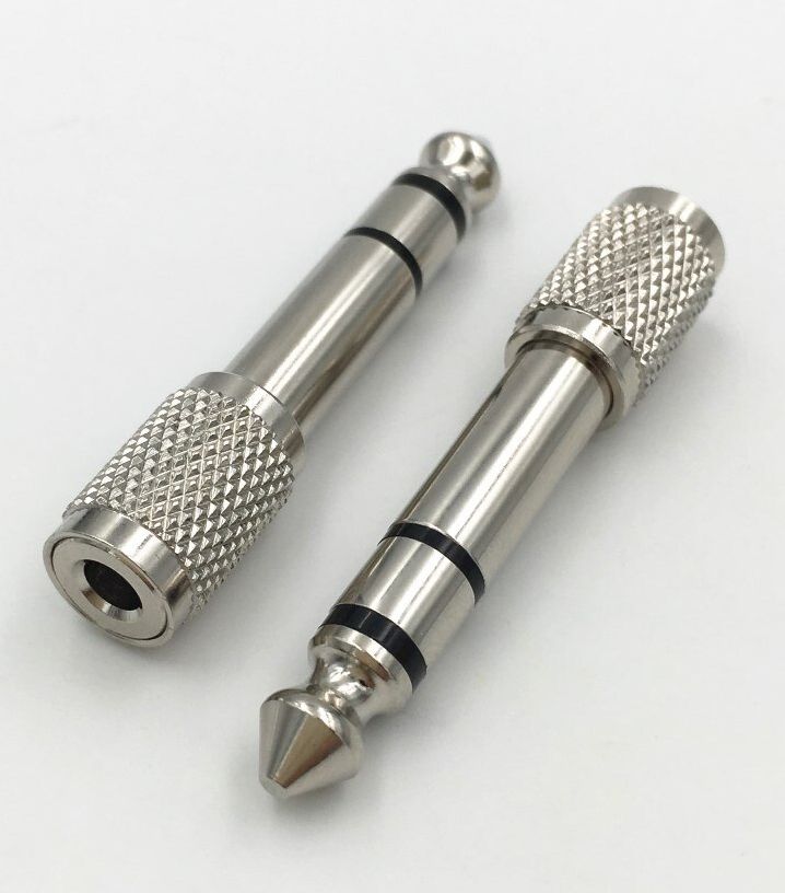 New Brass Silver Plated Mm Inch Male Pole Plug To Mm