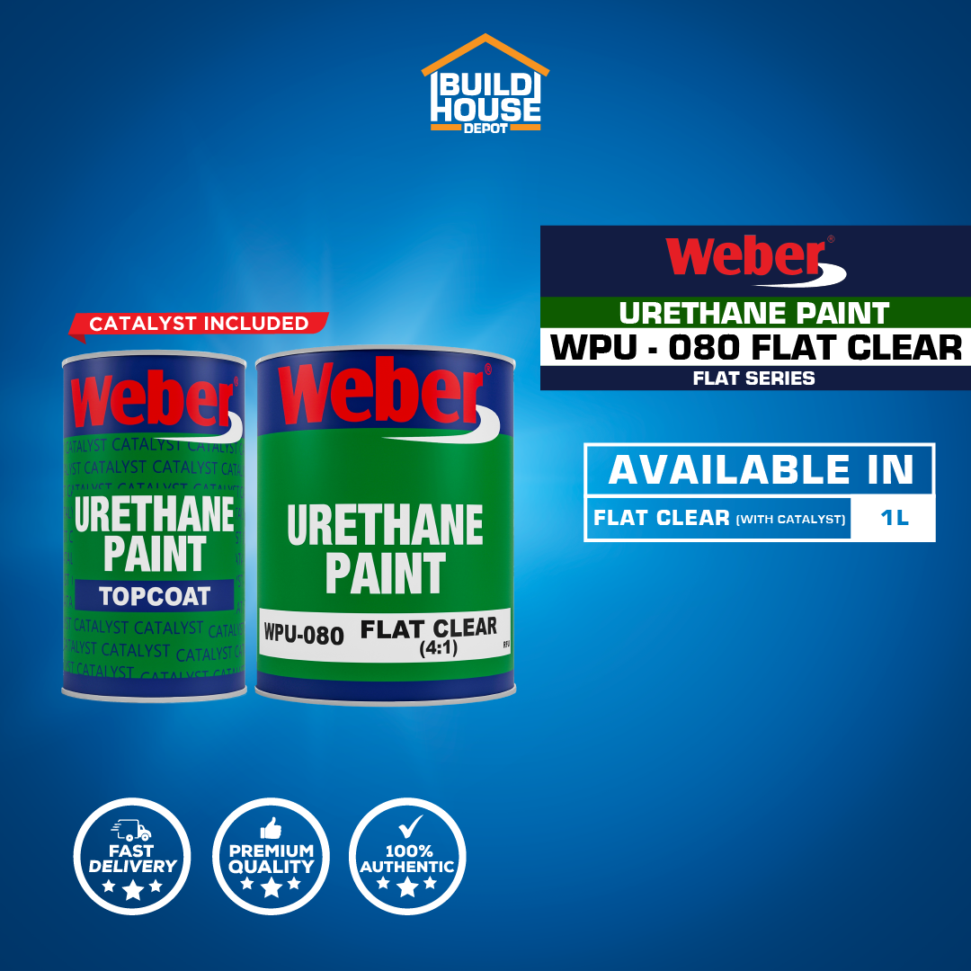 WEBER Urethane Paint Flat Clear With Catalyst 1L Lazada PH