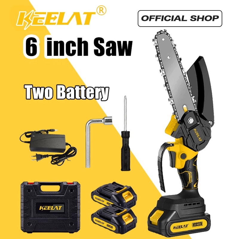 Keelat V V Mini Chainsaw Electric Portable And Cordless