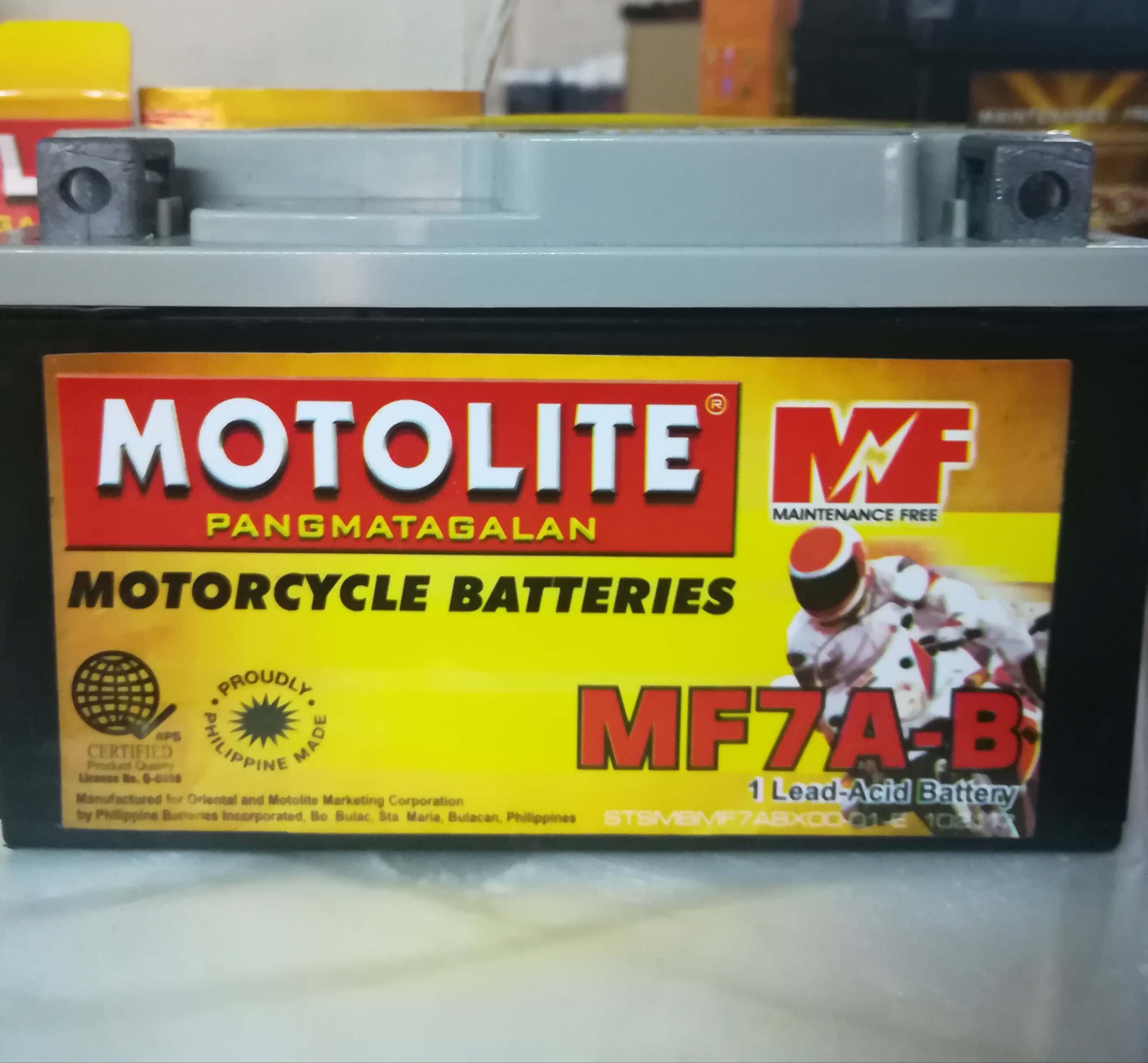 Motolite MOTORCYCLE Battery VRLA Maintenance Free MF7A B Lazada PH