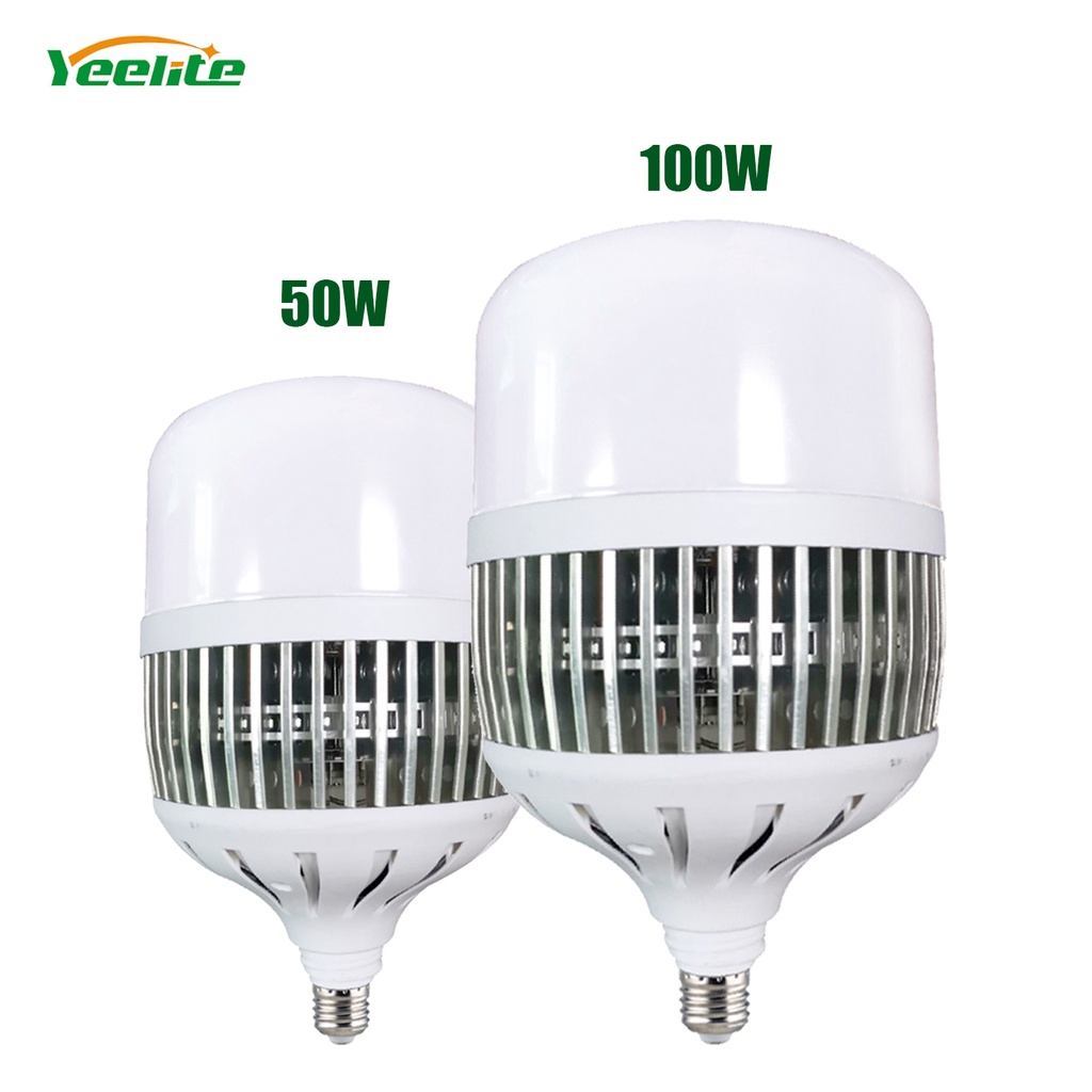 Yeelite High Power LED Bulb Daylight Big Bulb 50W 100W E27 Base