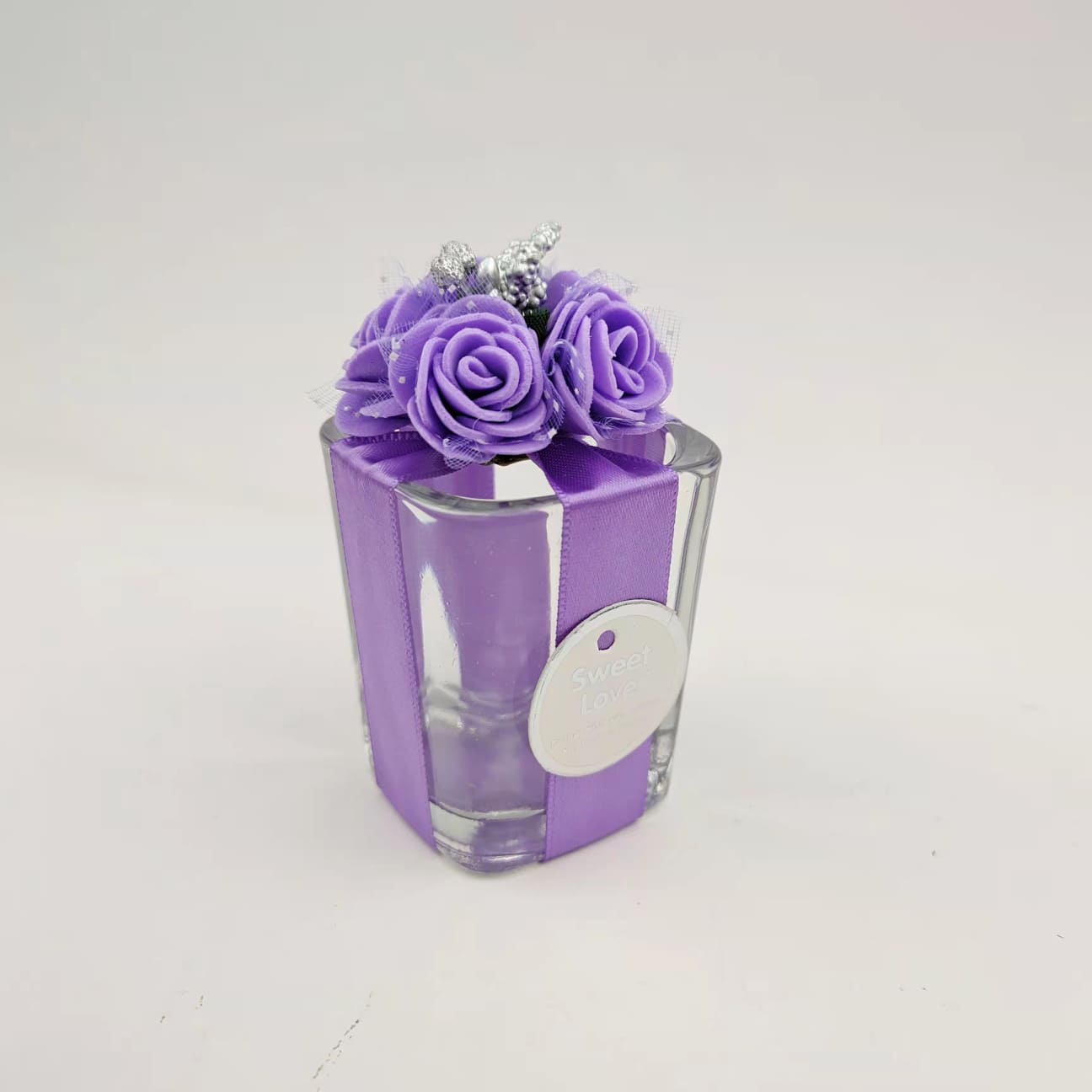 30 Pcs Lavender Decorated Unique Christening Shot Glass Wedding Debut