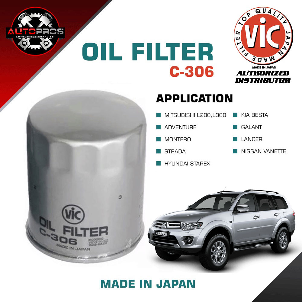 VIC C 306 OIL FILTER For Mitsubishi L200 L300 Adventure Montero 4D56