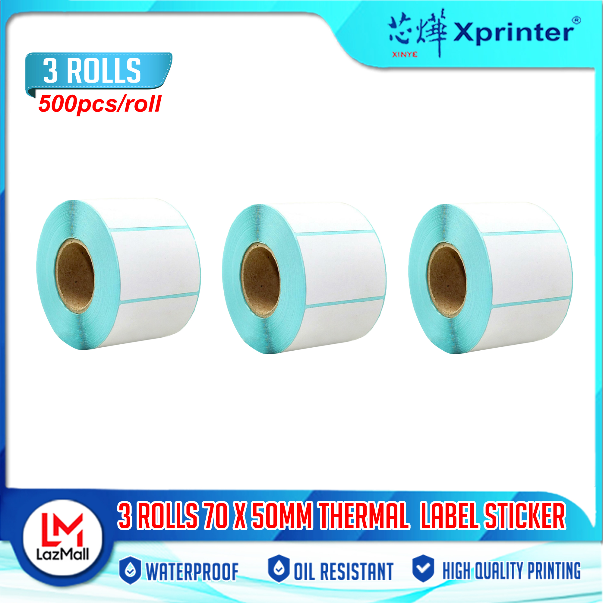 Xprinter Rolls Thermal Sticker Paper X Mm Barcode Sticker Thermal