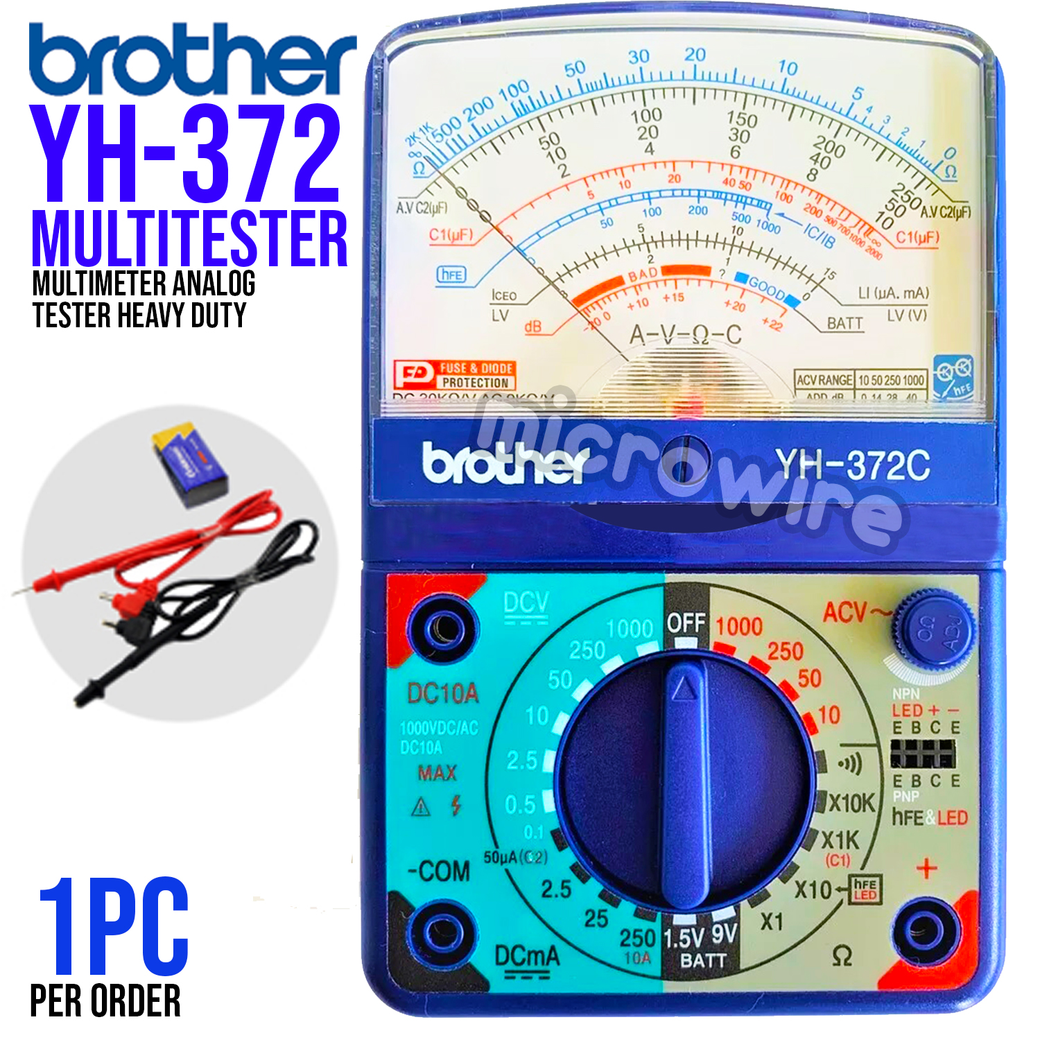 Brother Yh C Multitester Multimeter Analog Tester With Continuity