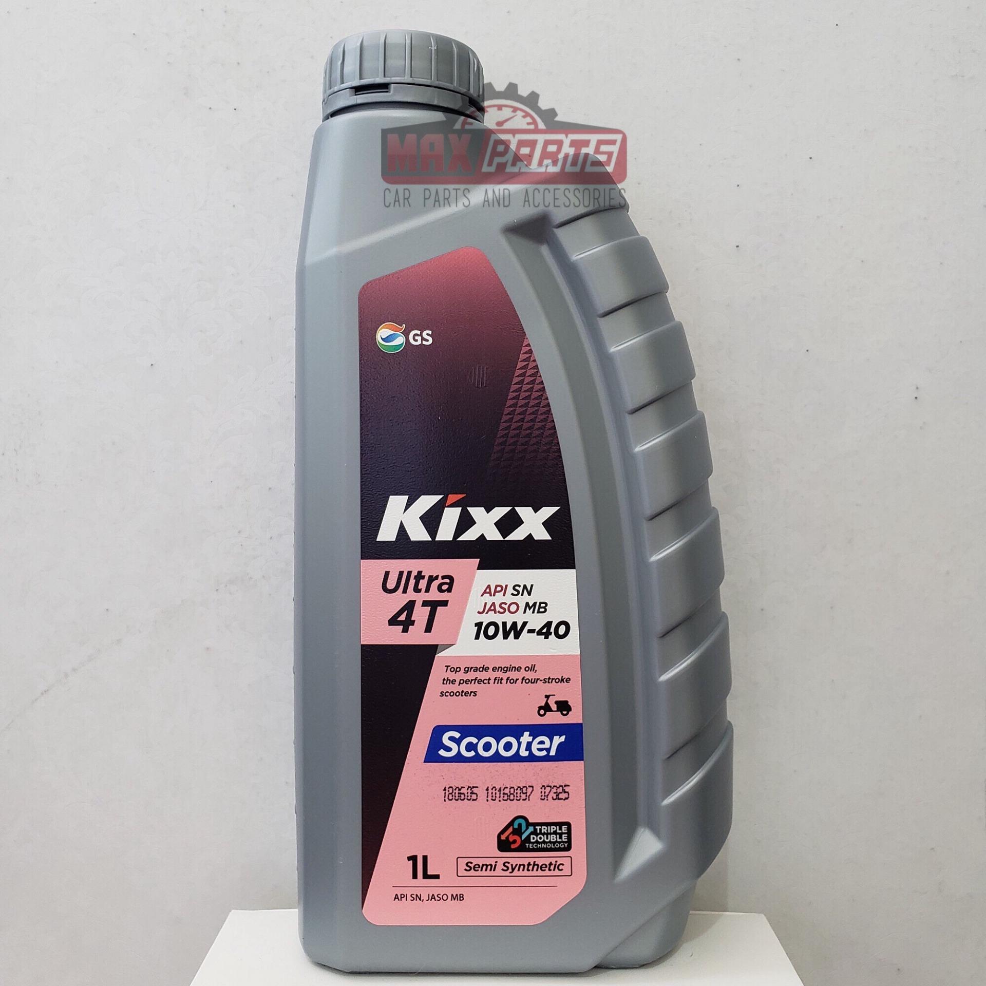 Kixx Ultra 4T API SN JASO MB 10W 40 1L SEMI SYNTHETIC SCOOTER ENGINE