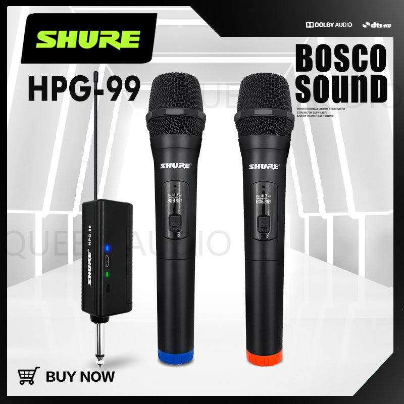 Genuine SHURE HPG 99 Professional Wireless Microphone Two Channel