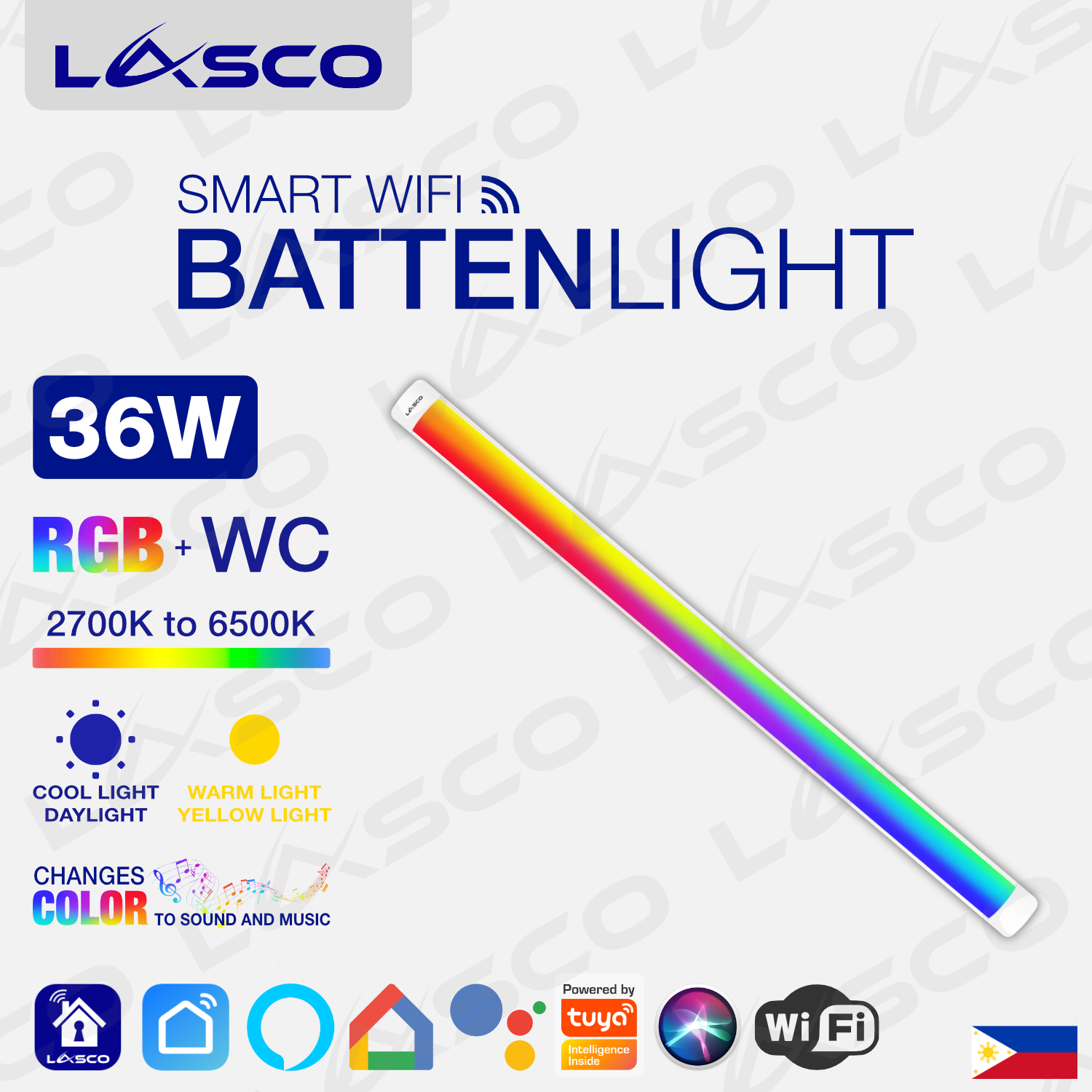 Lasco Wi Fi Smart Home Lighting Smart Batten Light Wifi Light Rgb