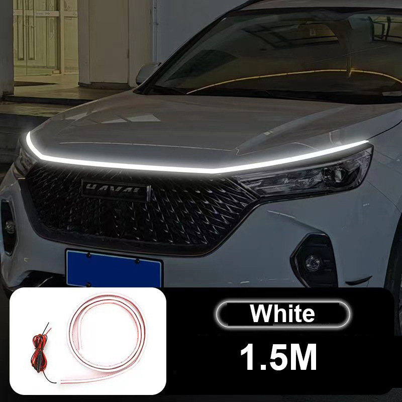 SEAMETAL Car LED Light Strip 12V LED Engine Hood Scan Ambient Lamp