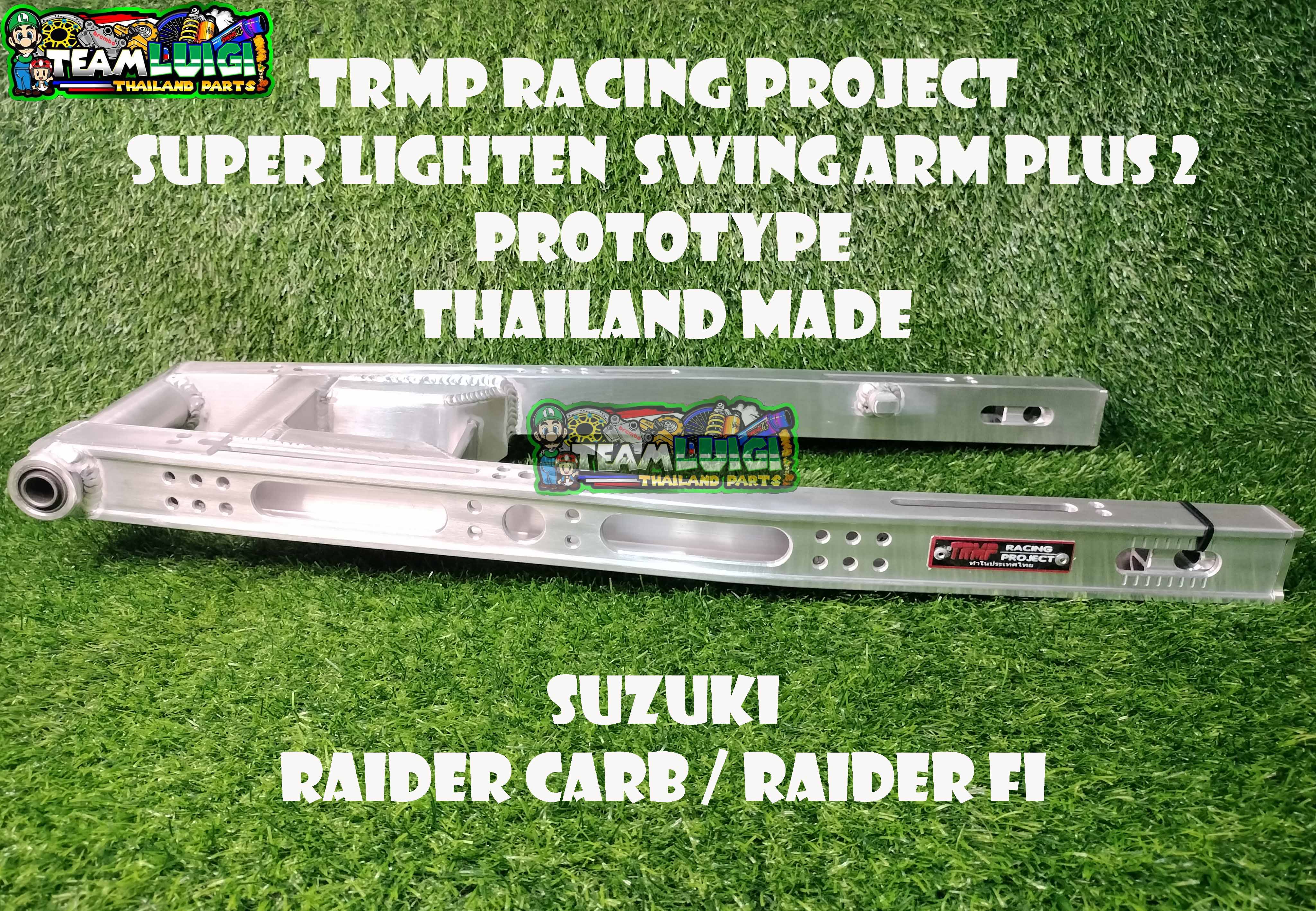 TRMP RACING PROJECT LIGHTEN SWINGARM PLUS 2 AND PLUS 3 SUZUKI RAIDER