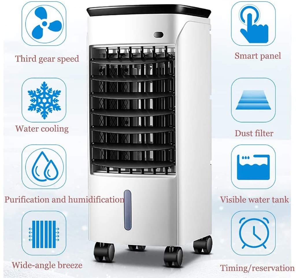 L Portable Air Cooler Tower Fan With Fan Speeds Led Display