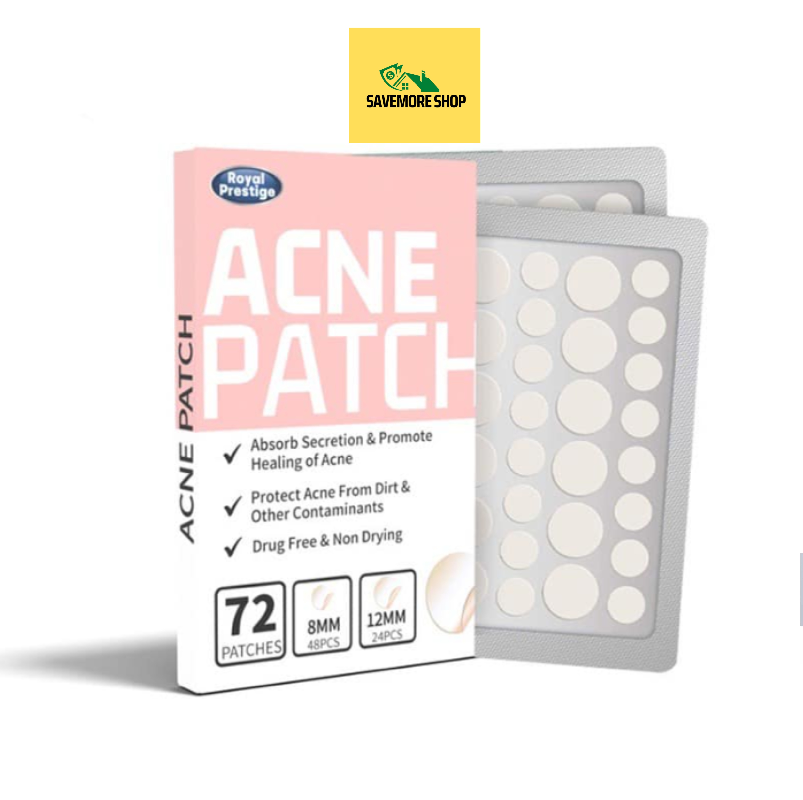 Savemore Shop Patch 72 PCS Salicylic Pimple Patch Blemish Treatment