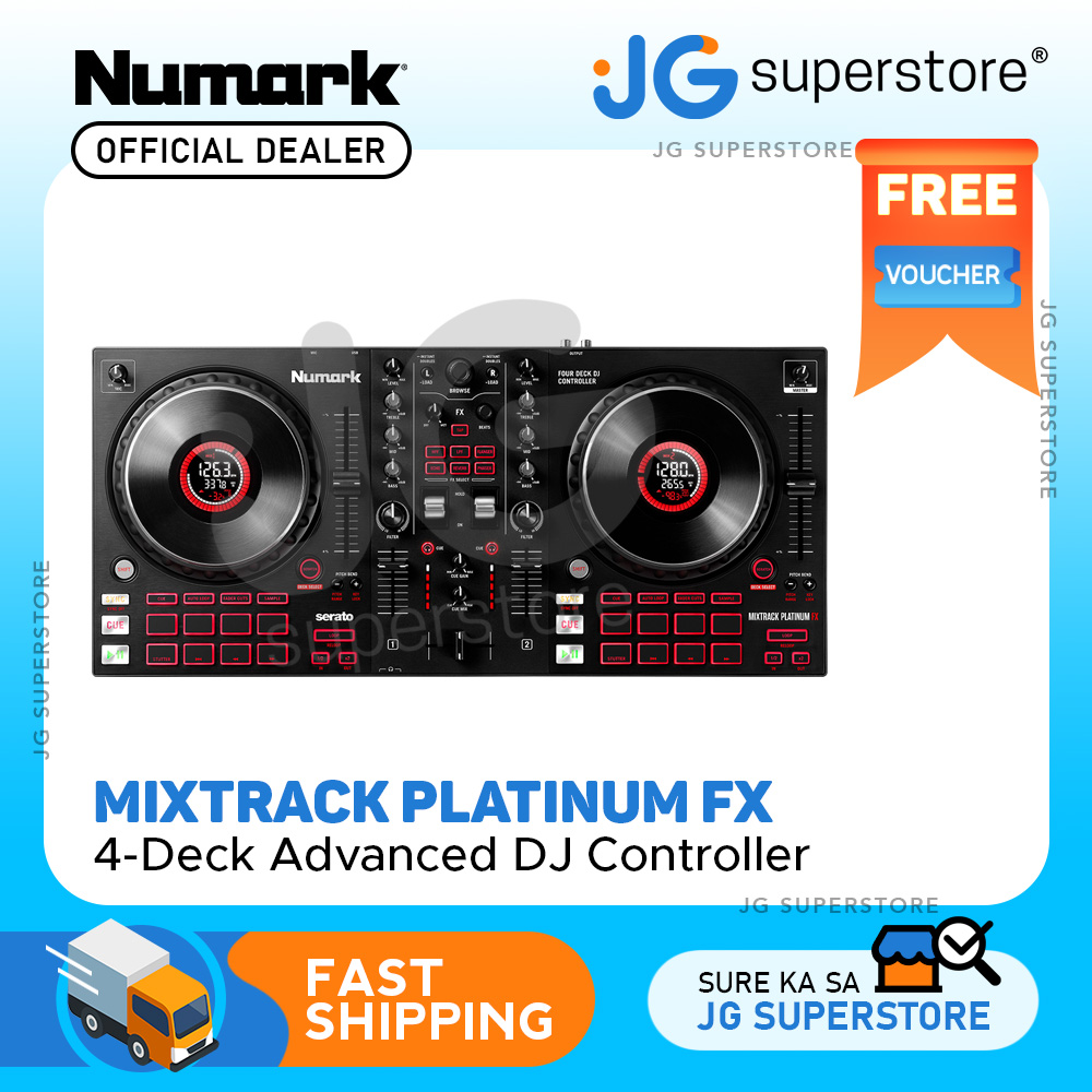 Numark Mixtrack Platinum Fx Deck Advantage Dj Controller With Jog