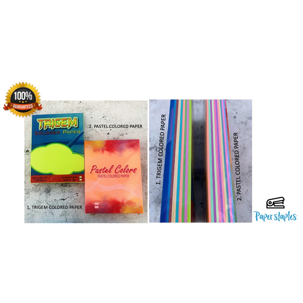 TRIGEM Colored Paper Lazada PH