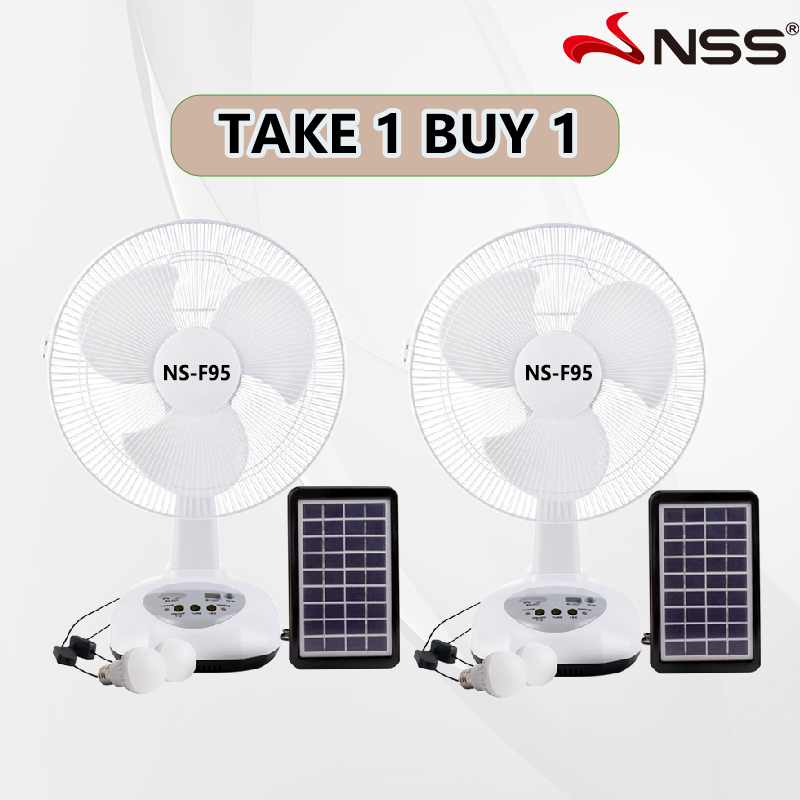 Free Solar Panel Nss Solar Electric Fan Rechargeable Solar Fan