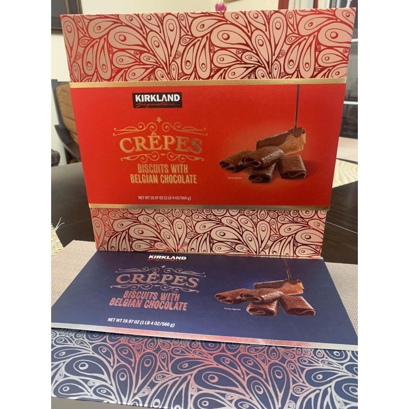 KIRKLAND SIGNATURE CREPES BISCUITS WITH BELGIAN CHOCOLATE 566g 20oz