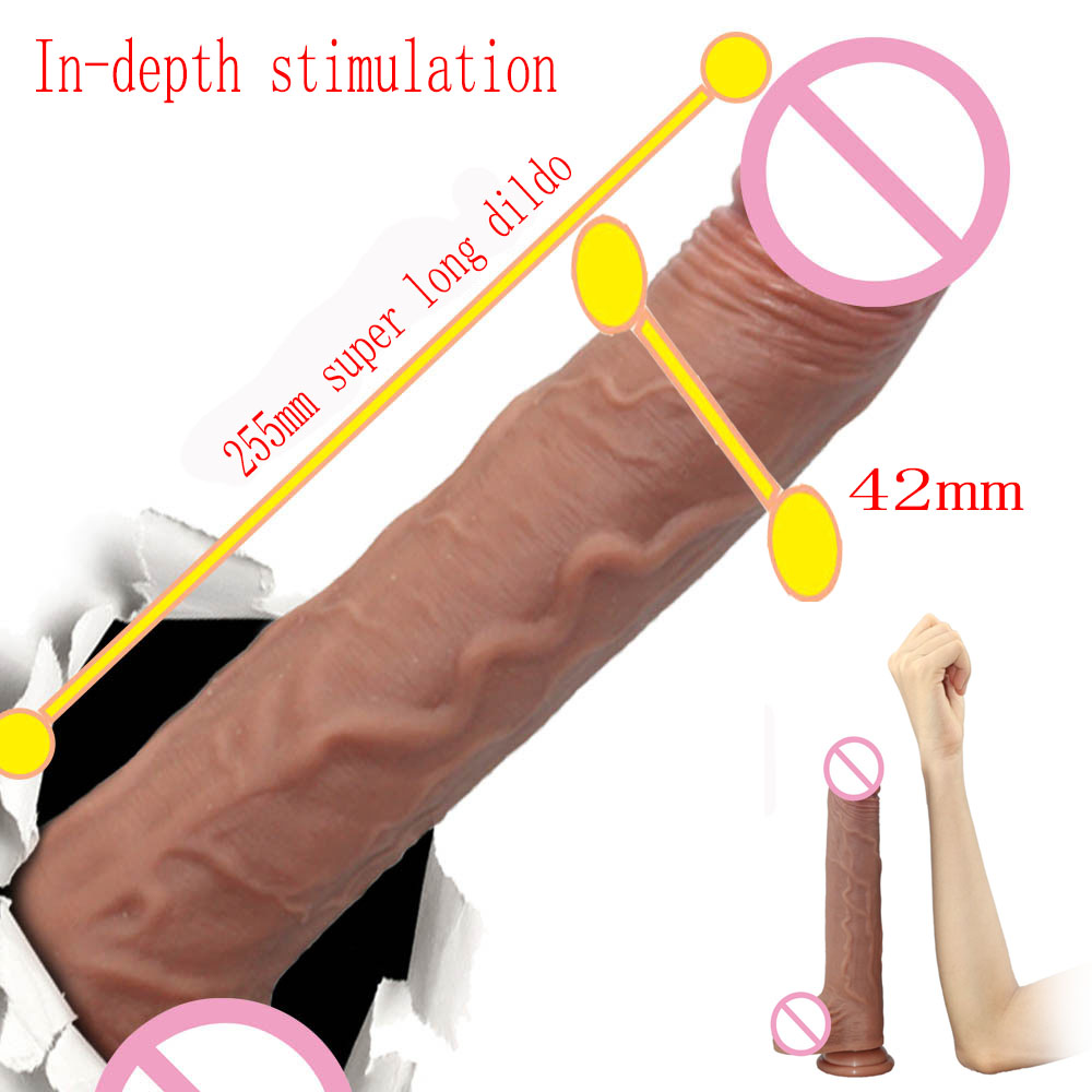 Dildo For Female 25x4CM Super Long Dildo Sex Toys For Women Pussy 12