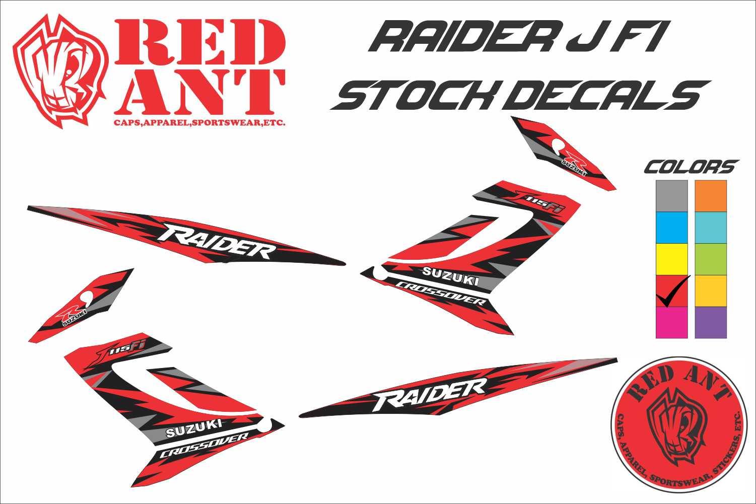 RAIDER J FI STOCK DECALS Lazada PH