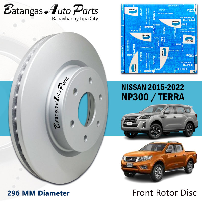 ROTOR DISC NISSAN NAVARA NP300 TERRA 2015 2020 FRONT BENDIX 1PC 296MM