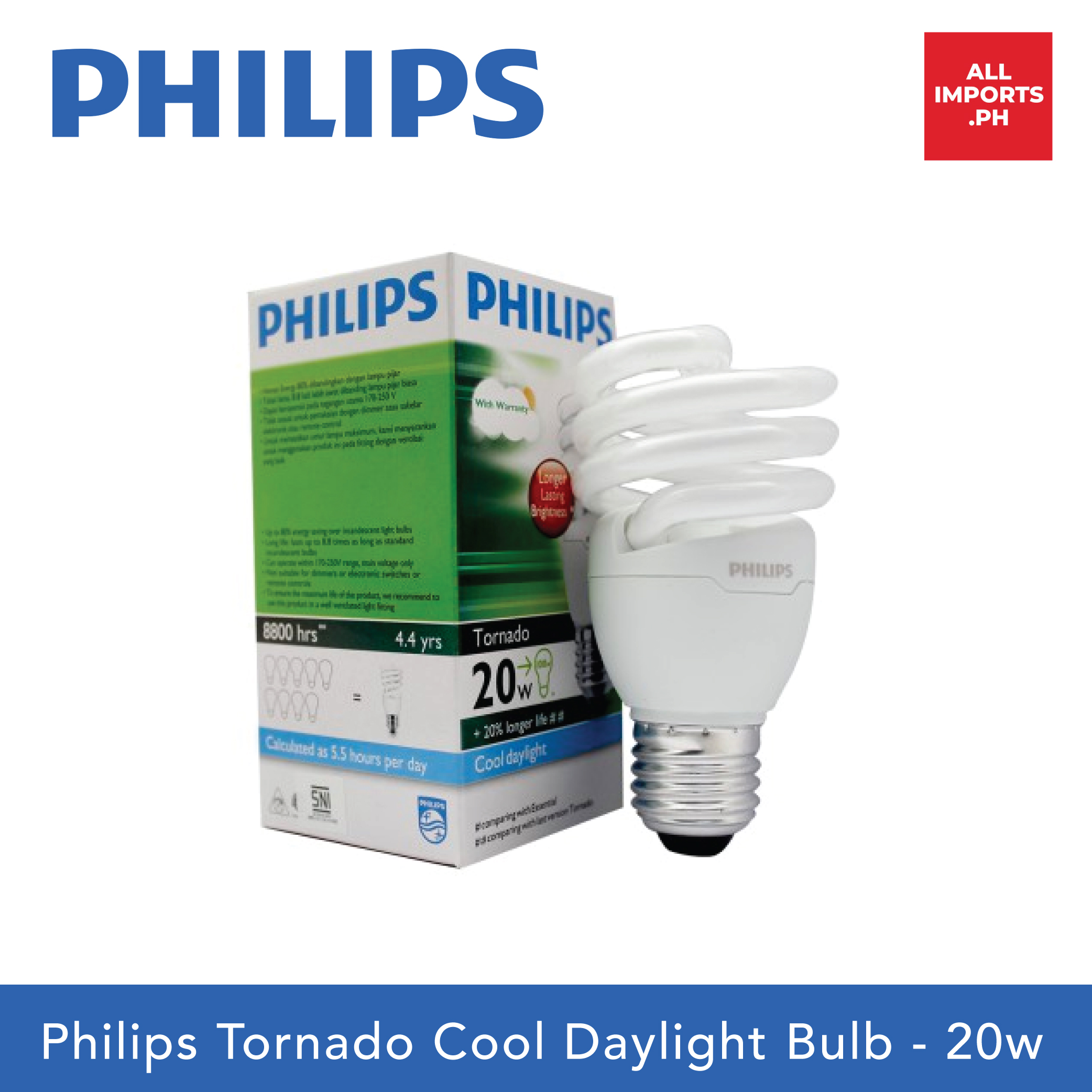 Philips Tornado Cool Daylight Bulb W Lazada Ph