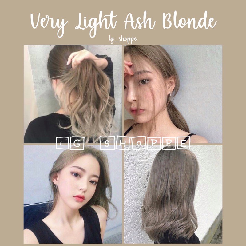 Very Light Ash Blonde Hair Color Bleaching Set Oxi Sunbright