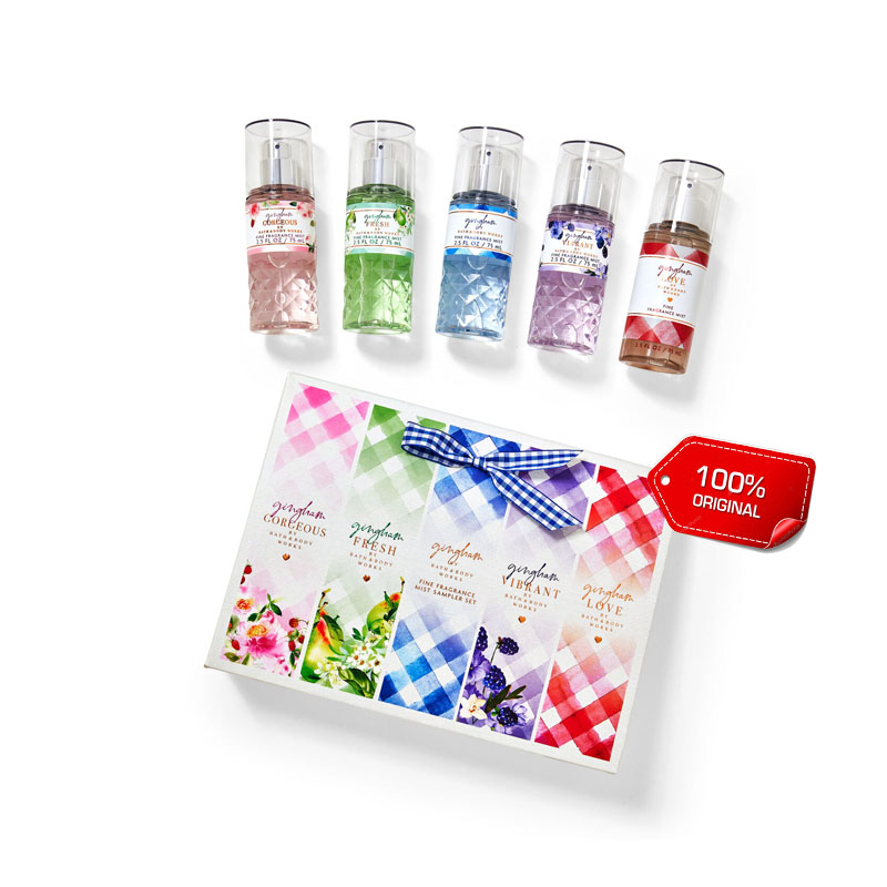 Original Bbw Gingham Sampler Mini Gift Box Ml Each Gingham Classic