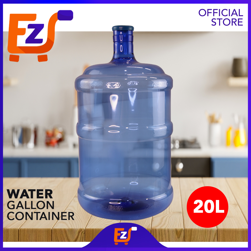 Ez Deal Bengar Liter Blue Water Gallon Container Big Round Bottle