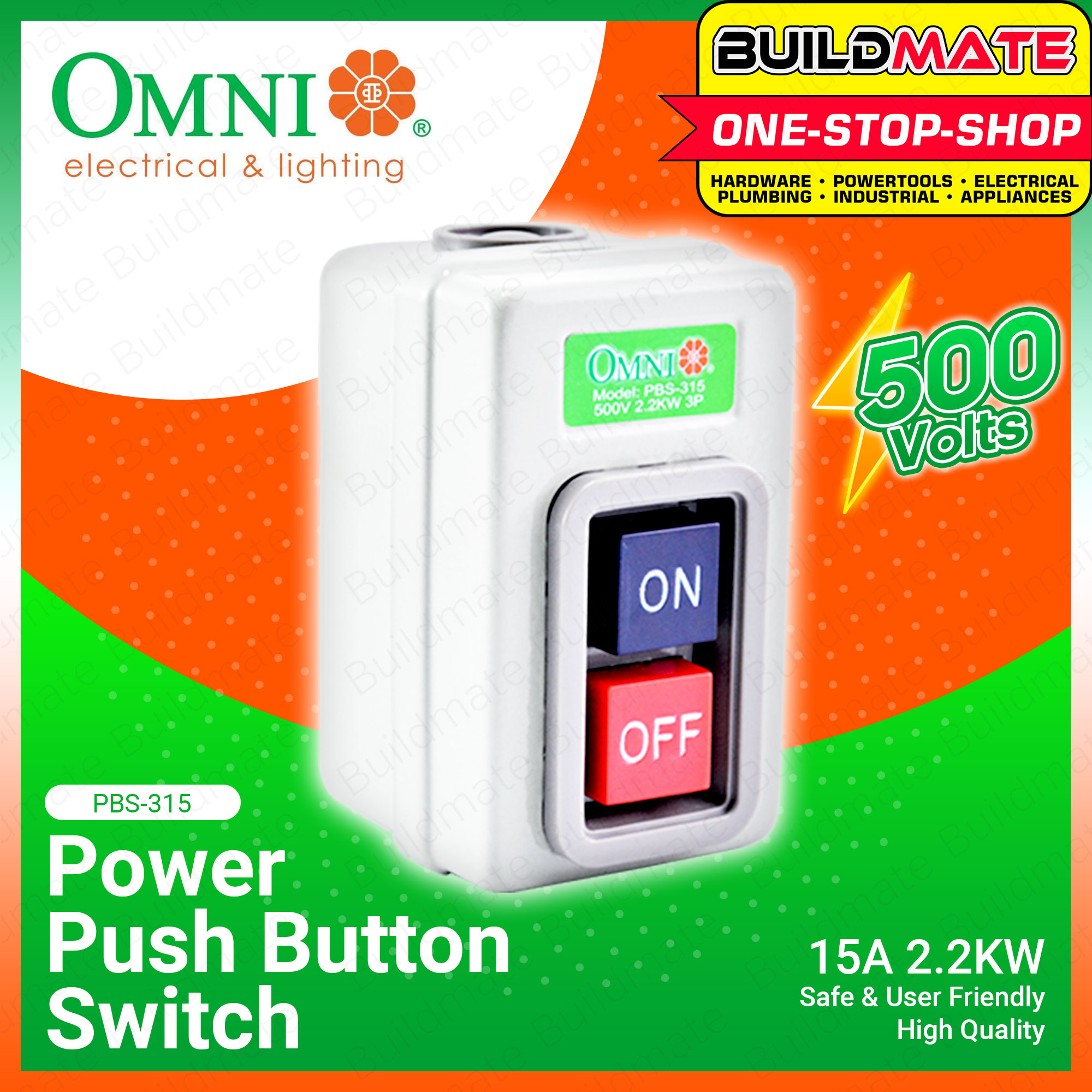 Omni Power Push Button Switch A Kw Pbs Buildmate Lazada Ph