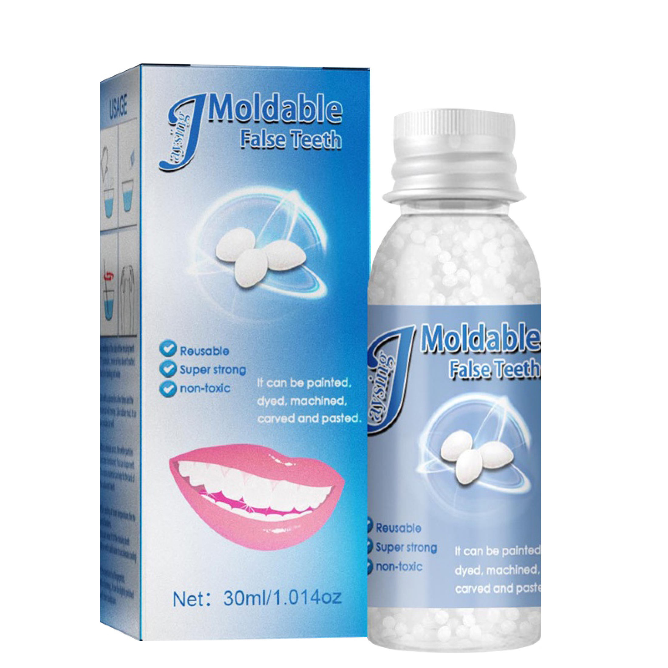 Tooth Repair Kit Temporary Tooth Replacement Kit Moldable Denture Quick