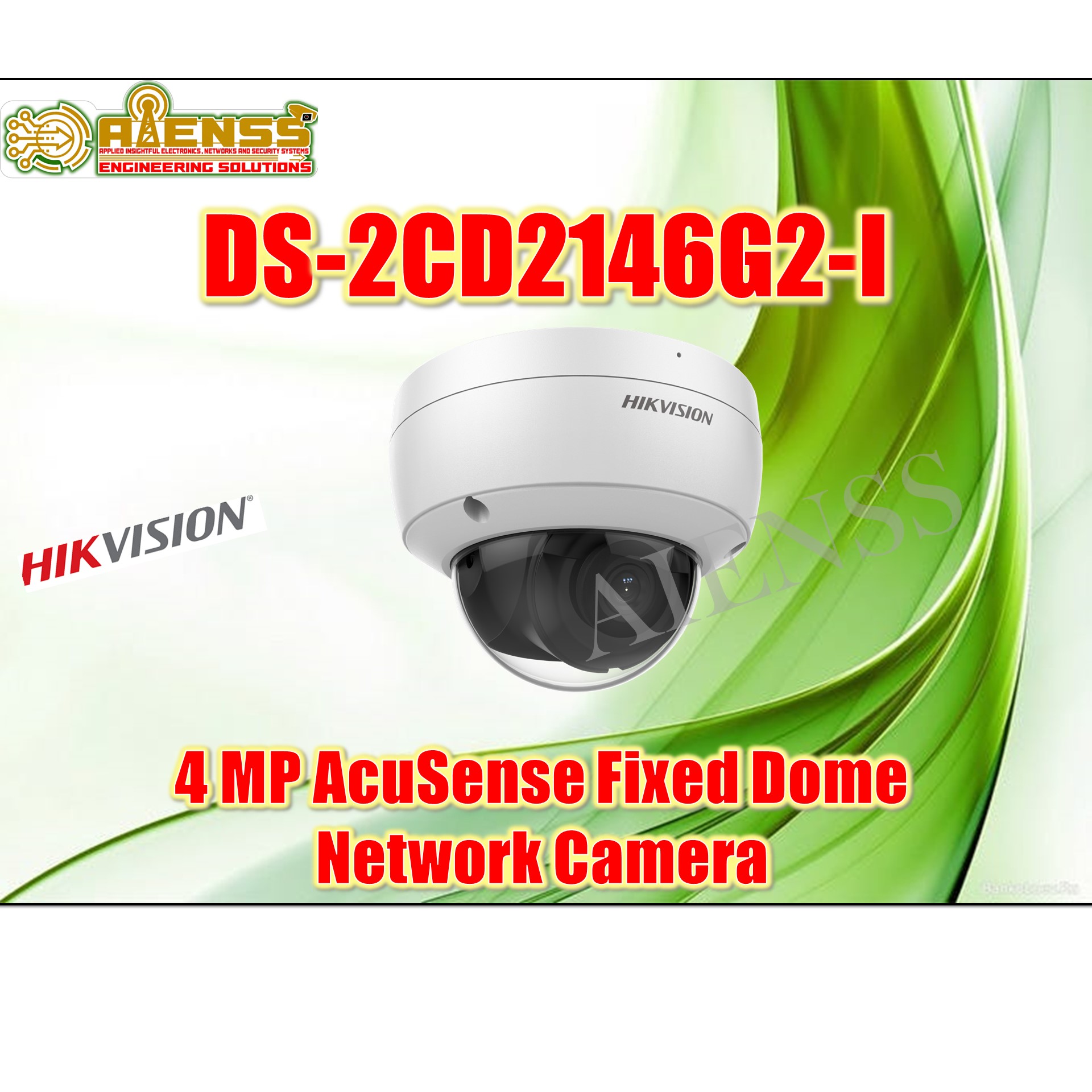 Ds Cd G I Mp Acusense Fixed Dome Network Camera Hikvision Ip