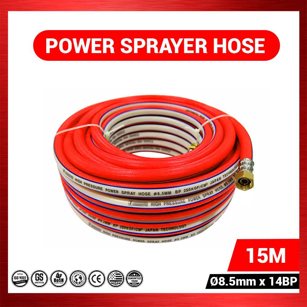 Hodeso Powerhouse Hose Power Sprayer Hose 3 Ply Pressure Washer Red