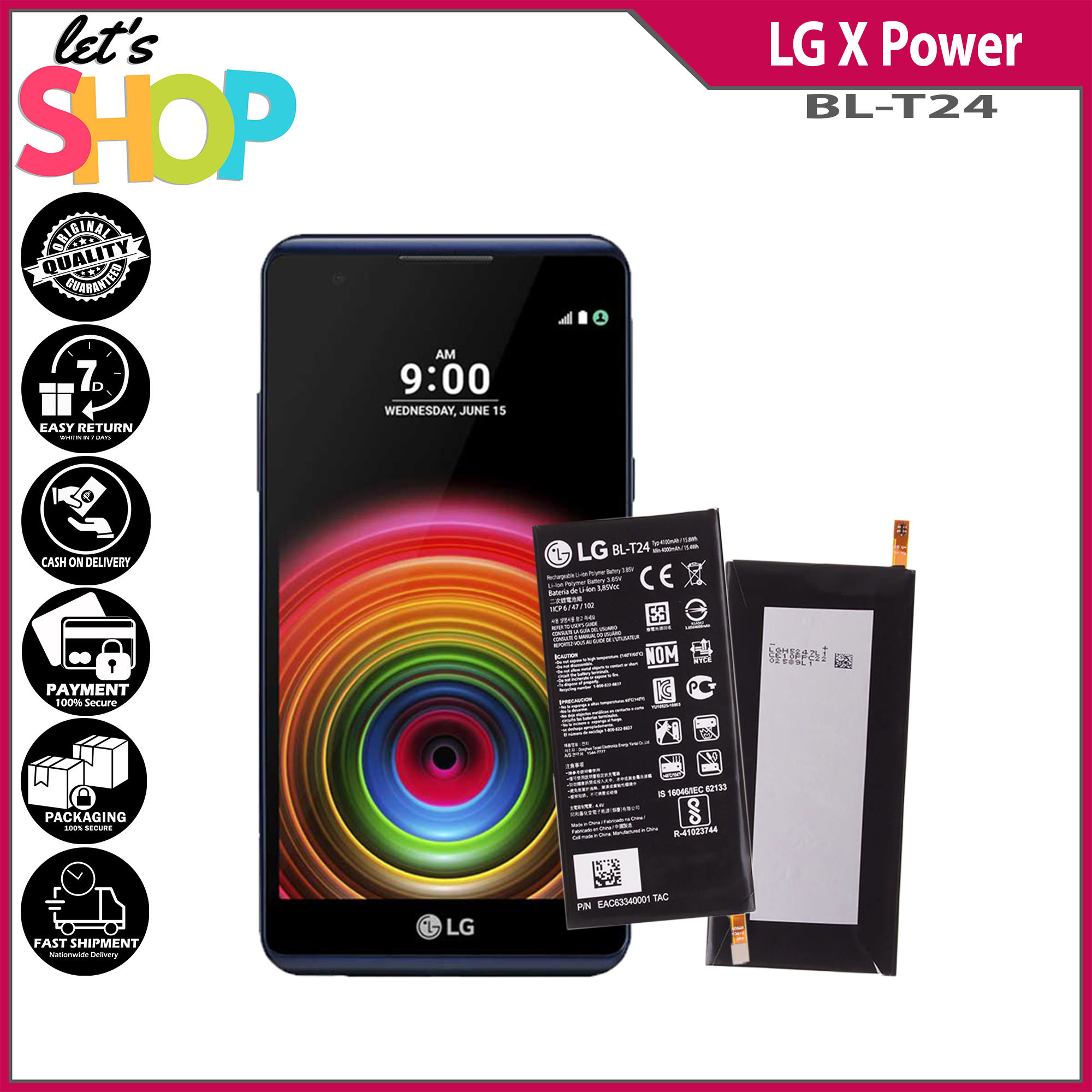 Lg X Power Battery Model Bl T Lets Shop Original Equipment