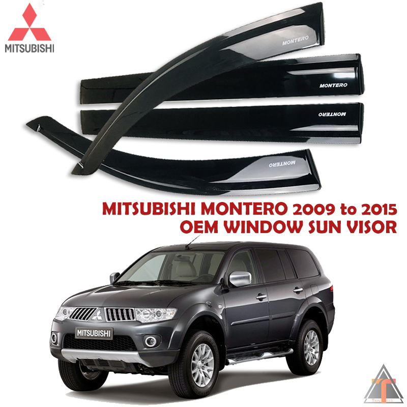 Mitsubishi Montero To Oem Window Door Rain Visor Black