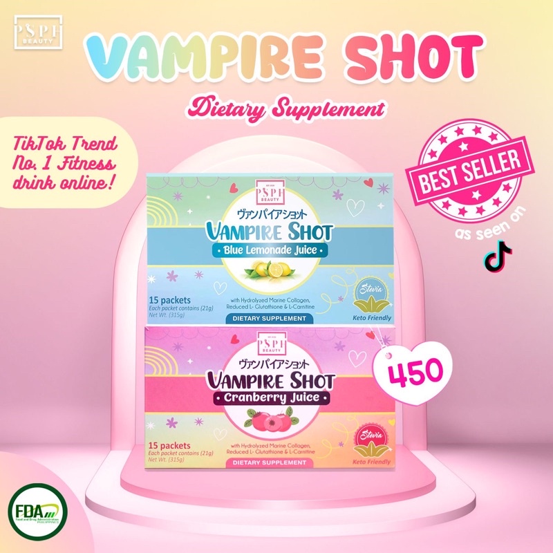 Psph Beauty Vampire Shot Cranberry And Blue Lemonade Lazada Ph