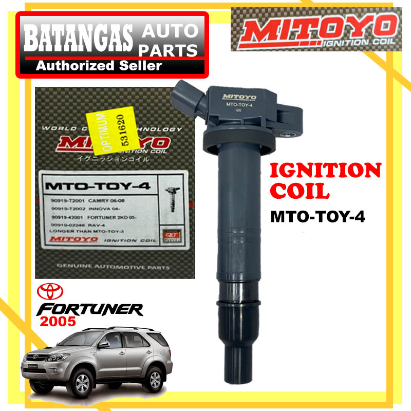 Ignition Coil TOYOTA FORTUNER 2KD 2005 2008 MTO TOY 4 Barcode 90919