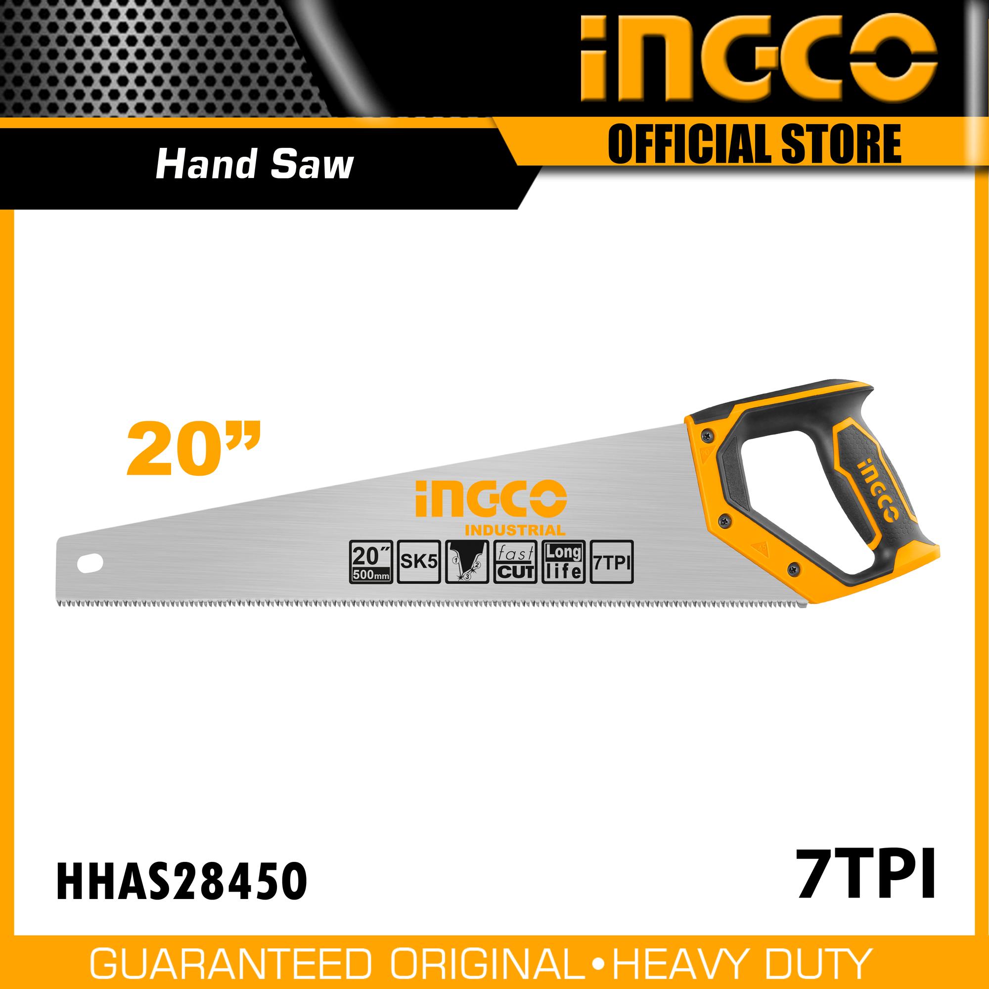 INGCO Handsaw Hand Saw Lagari 20 Fast Cut 7TPI For Wood Working