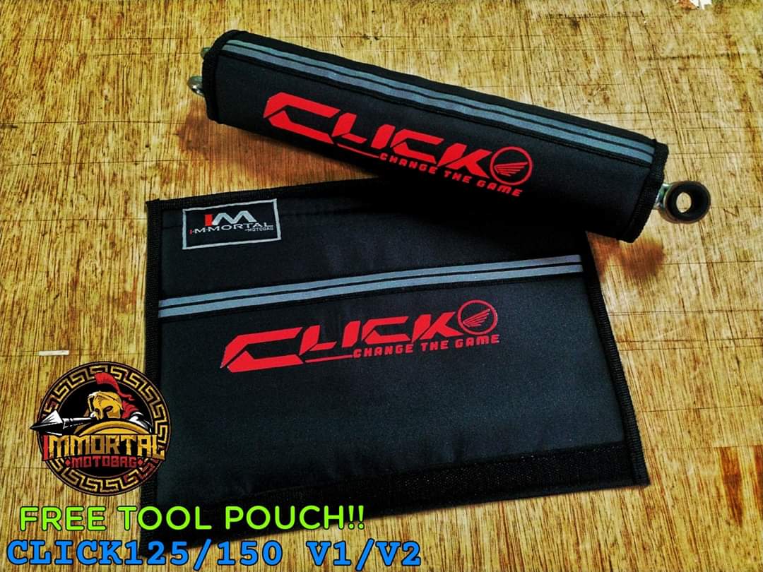 Honda Click Shock Cover Red Print Logo Free Tool Pouch Lazada Ph