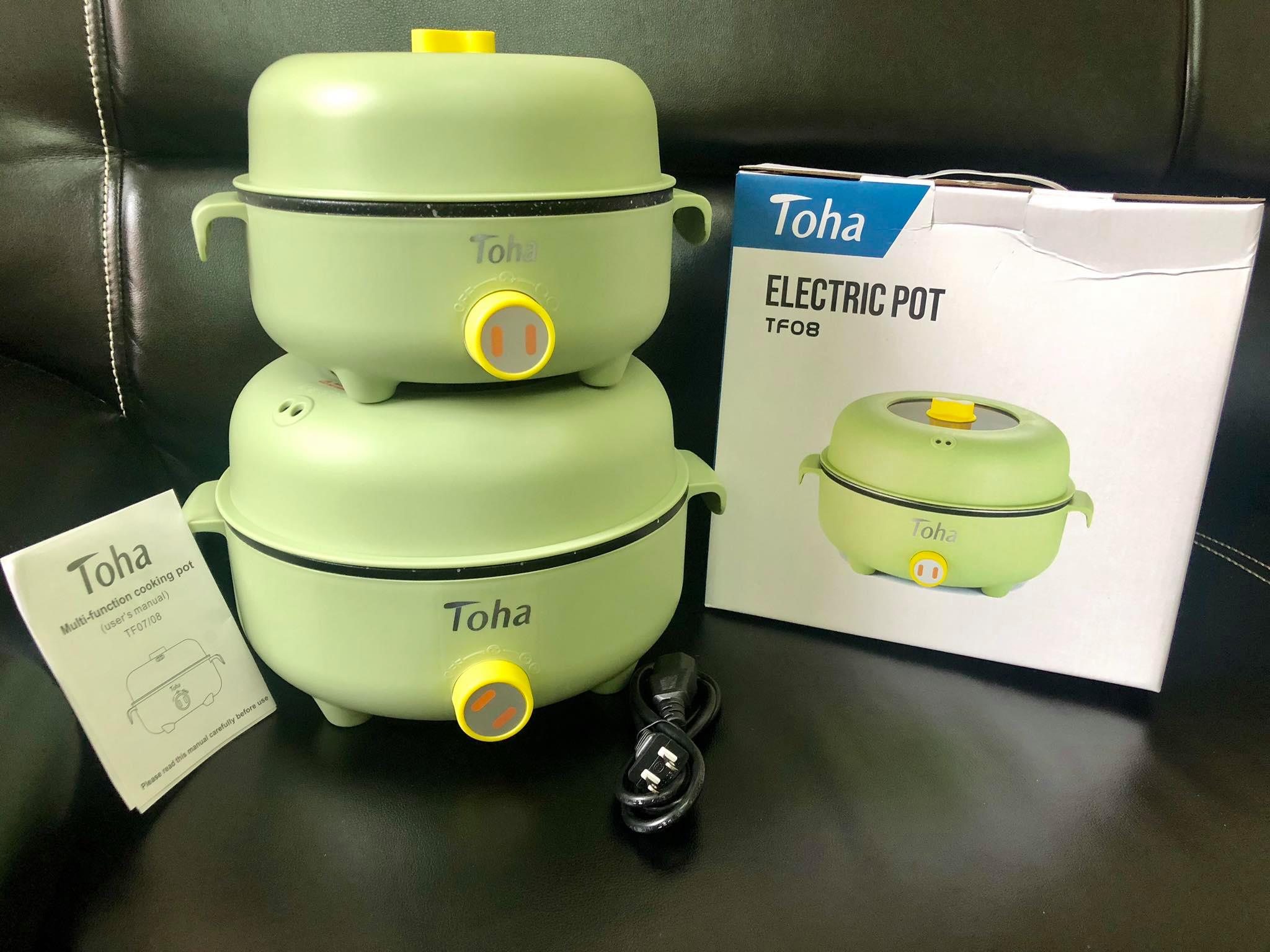 Toha Electric Multi Purpose Cooking Pot Non Stick Pan Minimalist Korean