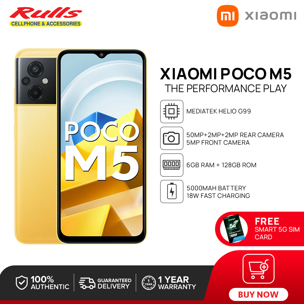 Xiaomi POCO M5 Smartphone 6GB RAM 128GB ROM MediaTek Helio G99