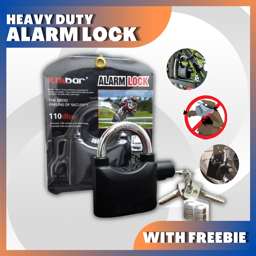 Heavy Duty Alarm Lock Anti Theft Alarm House Gate Car Bike Motorcycle