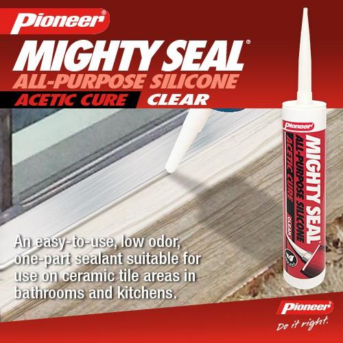 Cian Pioneer Mighty Seal Acetic Cure Silicone Sealant Ml Cartridge