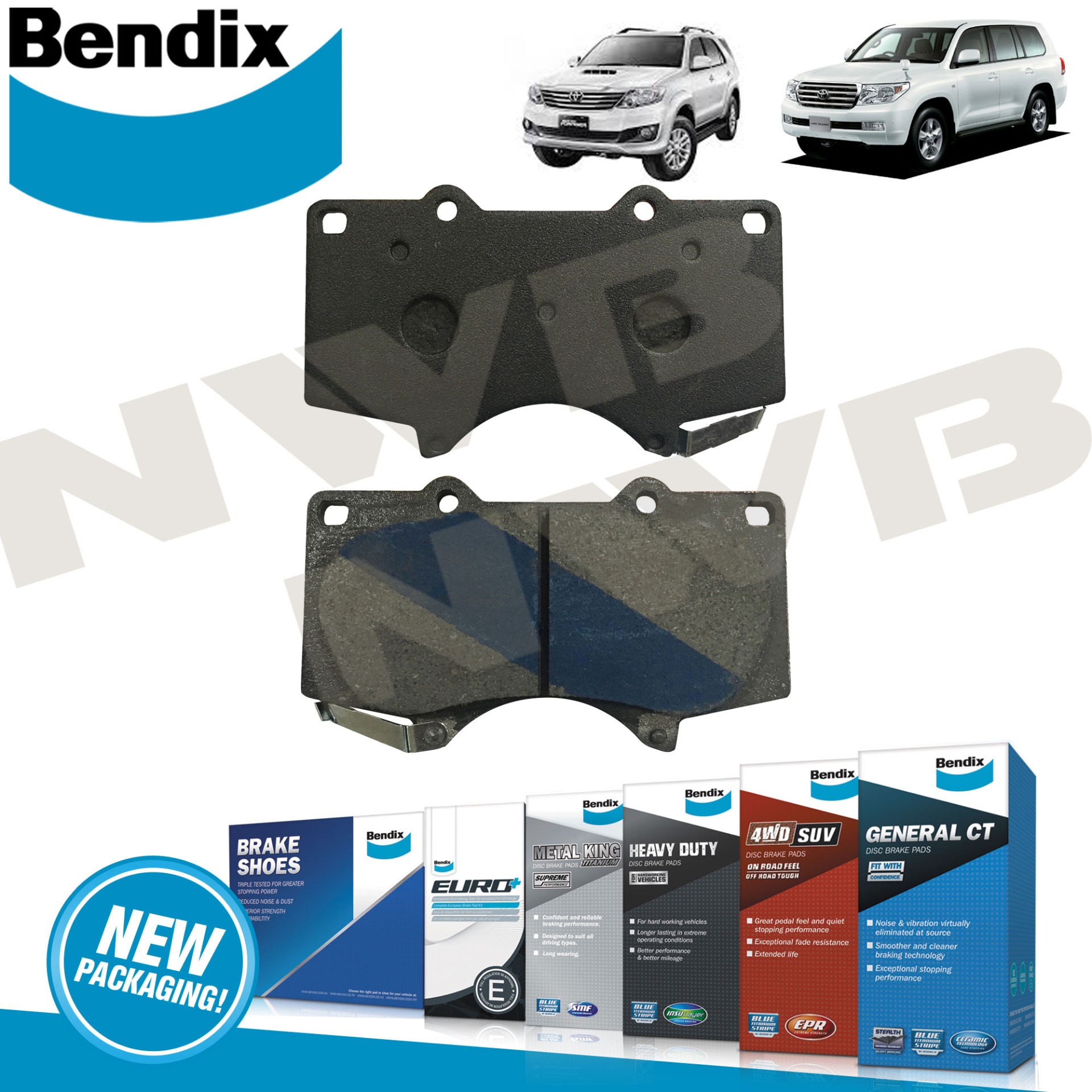 Bendix Brake Pads Front Set Gct For Toyota Landcruiser Prado