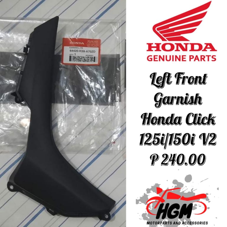 Left Front Garnish Honda Click I I V Game Changer K