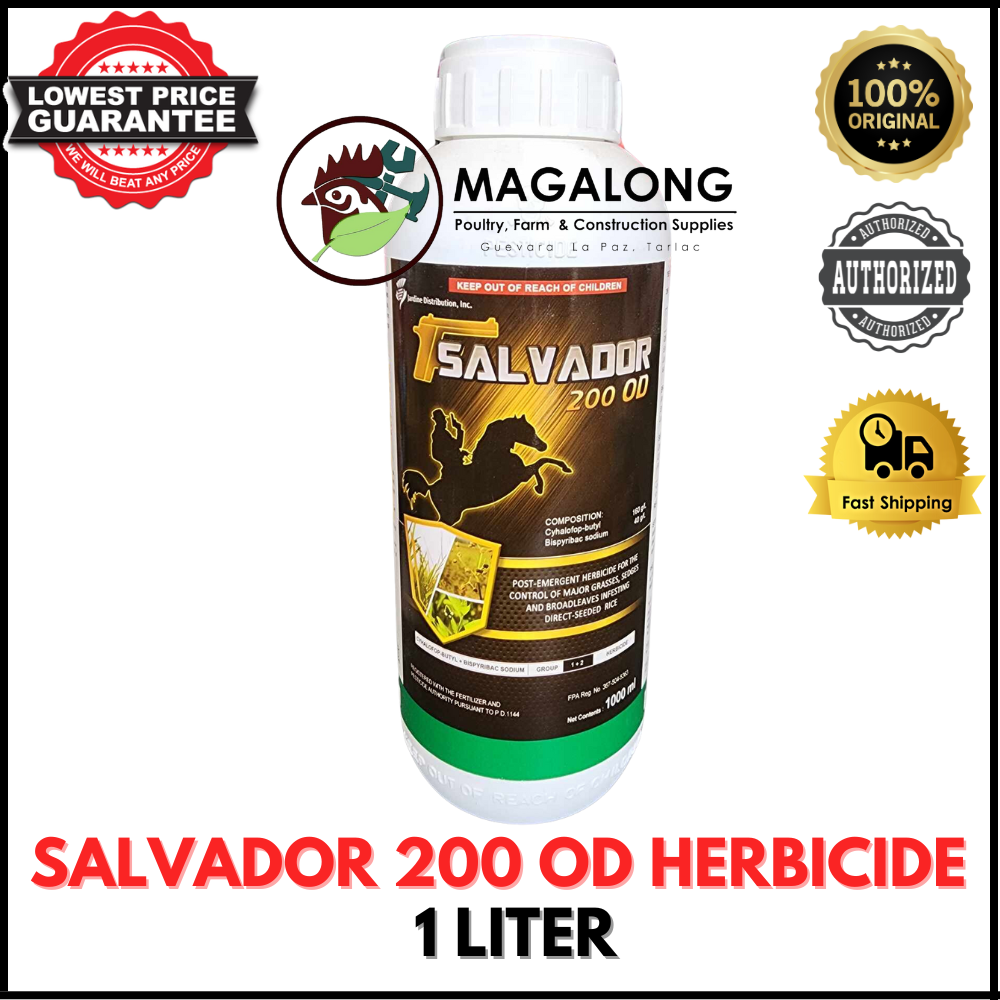 SALVADOR 200 OD HERBICIDE POST EMERGENT HERBICIDE 1 Liter JARDINE