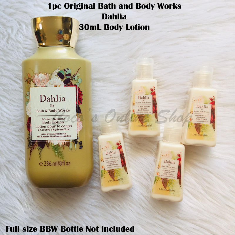 1pc 30mL Original BBW Dahlia Signature Collection Fragrance Lotion