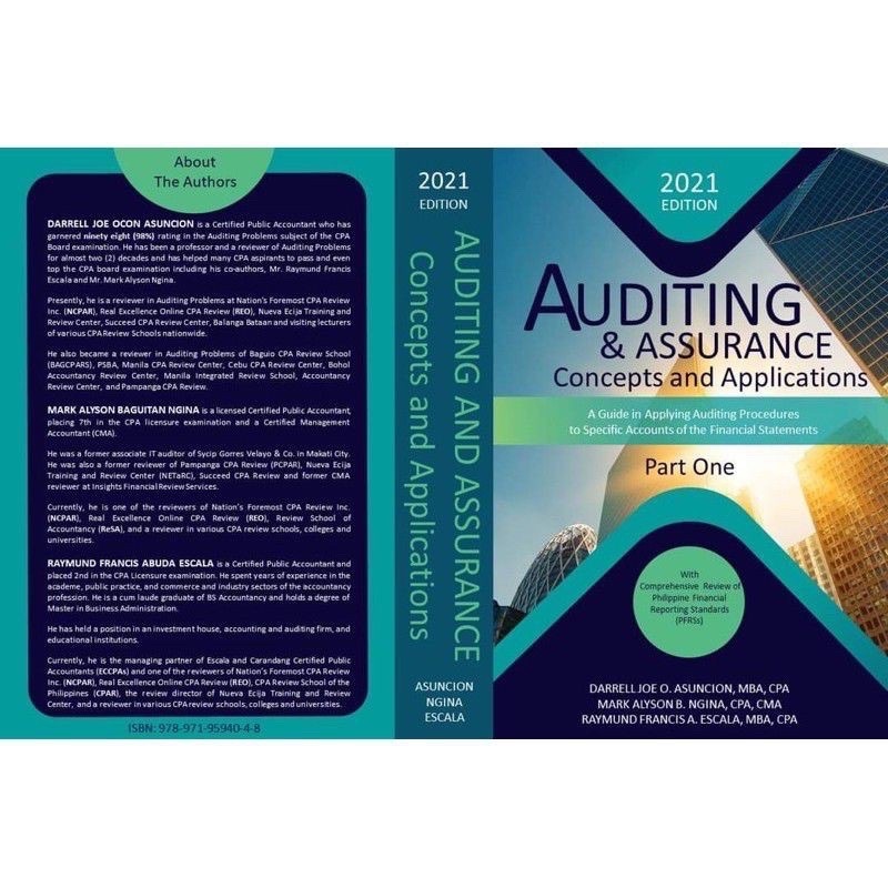 Auditing Assurance Concepts And Applications Ed By Asuncion Ngina