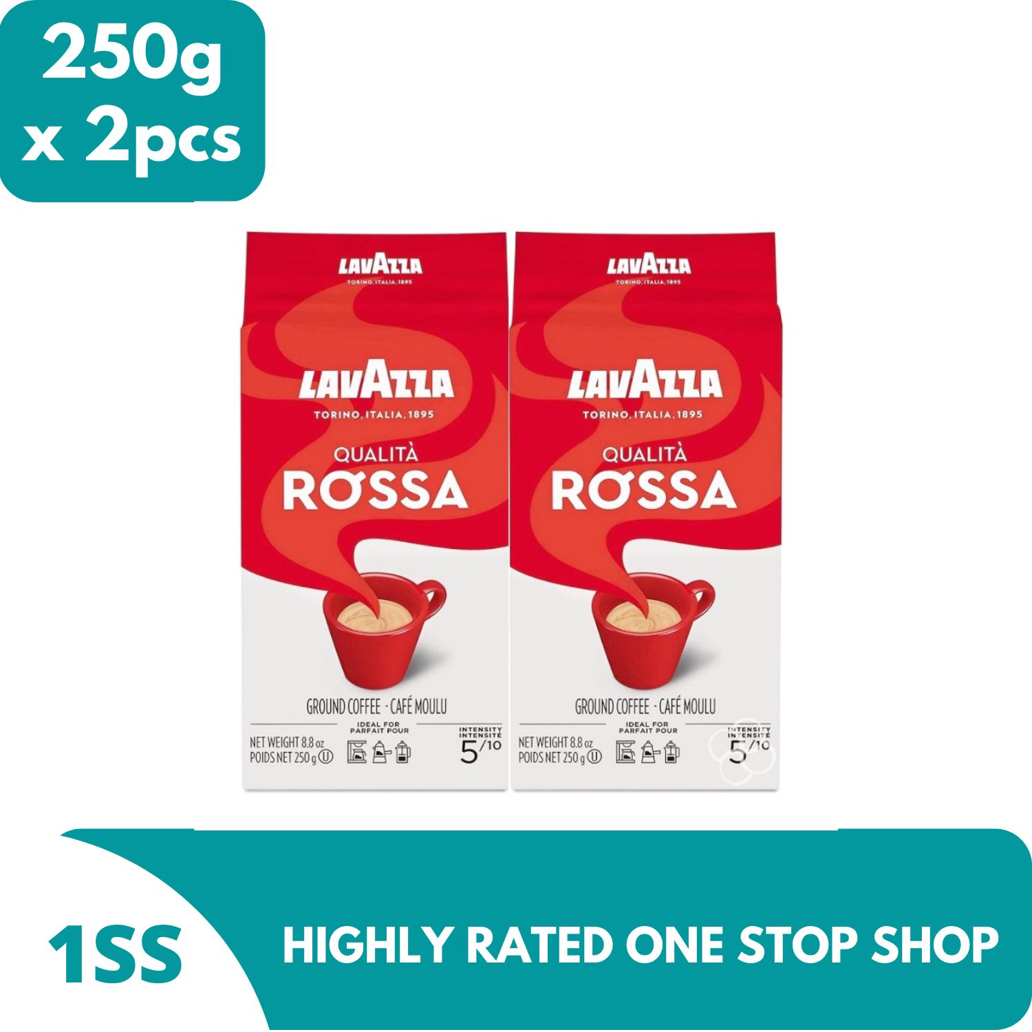 Lavazza Qualita Rossa Ground Coffee 250g X 2pcs Lazada PH