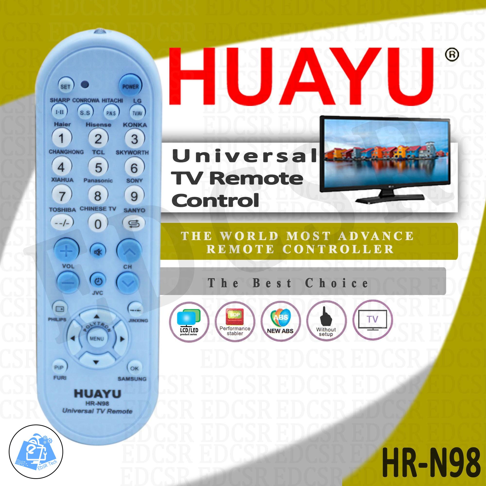 Huayu HR N98 Universal Common Remote Control For LCD LED Lazada PH