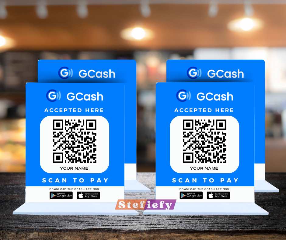 Gcash Qr Code Sintra Board Standee Pc Sintra Board Scan To Pay